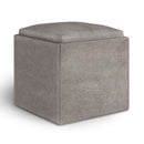 Rockwood - Upholstered Cube Storage Ottoman With Tray by Unique Piece Furniture