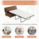 Twin Size Folding Ottoman Sleeper Bed With Mattress Convertible Guest Bed by HouseOfZazla
