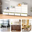 Lateral File Cabinet 2 Drawer, Locking File Cabinet With Anti Tip Interlock, Heavy Duty Storage For Letter / Legal / A4 Files - White