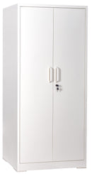 Container Furniture Direct Ironclad 71" Metal Storage Cabinet with Locking Doors and 4 Adjustable Shelves by HouseOfZazla