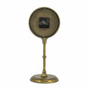 6.5x5.9x15.2' Vintage Inspired Gold Iron Table Clock by HouseOfZazla