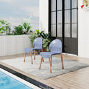 4 Piece Set Of Single Chairs With A Design Combining Modern And Traditional Elements by HouseOfZazla