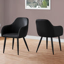 Dining Chair Side, Upholstered For Dining Room, Contemporary & Modern (Set of 2)
