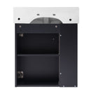 Modern Floating Bathroom Vanity With Ceramic Basin Perfect For Small Bathrooms by HouseOfZazla