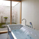 Nuvia Veloria 67-Inch 7-Jets Hydrotherapy Whirlpool Bathtub With Glass Panel (SAK25480)