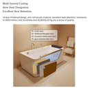 Nuvia Veloria 67-Inch 7-Jets Hydrotherapy Whirlpool Bathtub With Glass Panel (SAK25480)