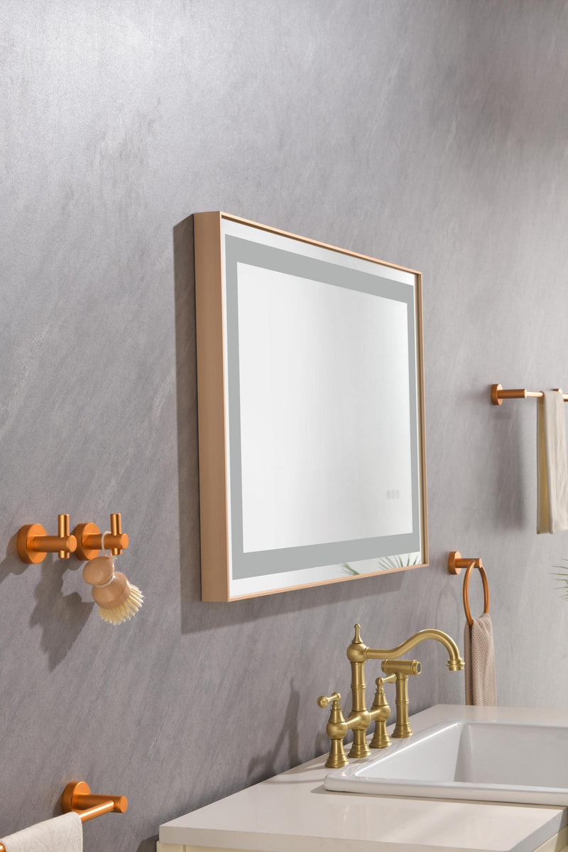 36x24 LED Lighted Bathroom Wall Mounted Mirror with High Lumen+Anti-Fog Separately Control