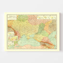 Vintage Map of Ukraine 1943