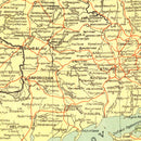 Vintage Map of Ukraine 1943