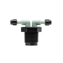 1/2" MPT x 1/4" Barb 2-Port Full Flow Drip Manifold 67035