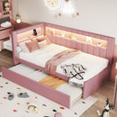 Upholstered Platform Bed With USB Ports And LED Belt by HouseOfZazla