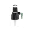 1/2" FPT x 1/4" Barb 1-Port Full Flow Drip Manifold 67050