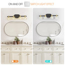 24" Vintage 4-Light Wall Sconce with Clear Crystal Shades