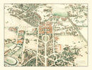Vintage Map of Stanford University 1934