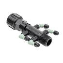 1/2" FPT x MPT x 1/4" Barb 4-Port Drip Manifold 67060