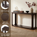 Console Table With Open Arch Cutouts For Living Room Hallway - Espresso by HouseOfZazla