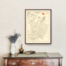 Vintage Beverly Hills, CA Street Map 1926