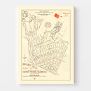 Vintage Beverly Hills, CA Street Map 1926