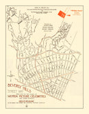 Vintage Beverly Hills, CA Street Map 1926