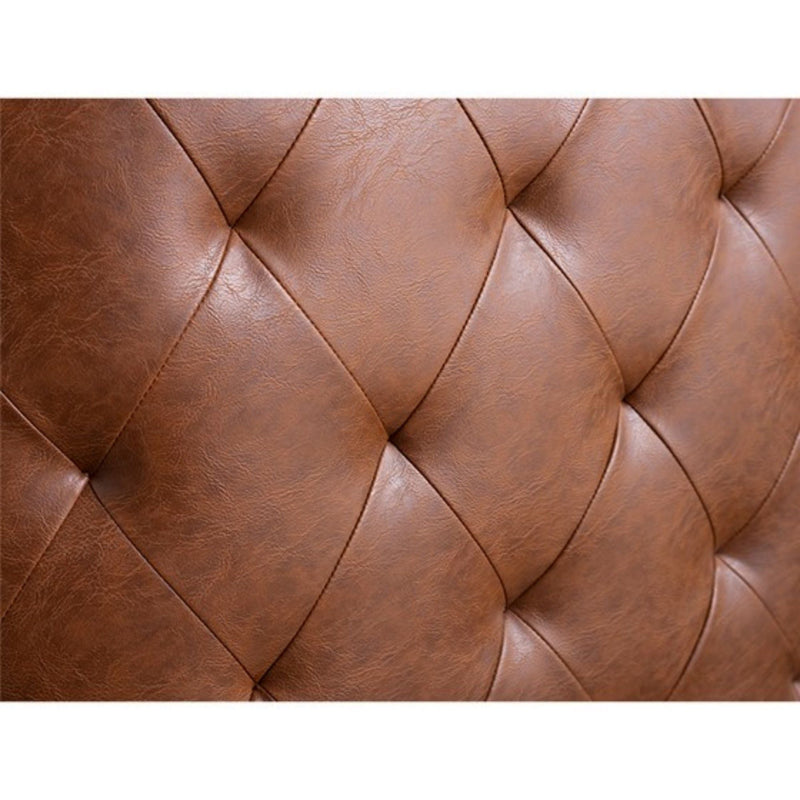 Swivel Chair With Tufted Barrel Design And Nailhead Accents, photo 5 of 9