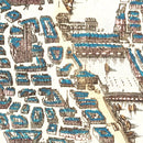 Vintage Map of Paris, France 1655