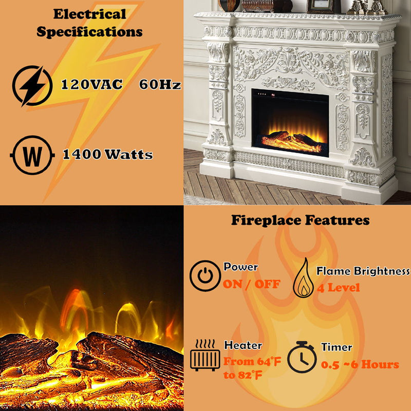 Vanaheim - Fireplace - Antique White, photo 4 of 7