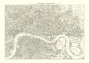 Vintage Map of London, England 1903