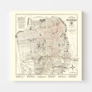 Vintage Map of San Francisco, California 1915