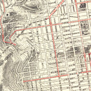 Vintage Map of San Francisco, California 1915