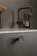 Matte Black "Terra" Cabinet Knob and Drawer Pulls by Forge Hardware Studio
