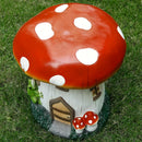 13.4" Mushroom House Garden Stool by HouseOfZazla