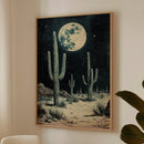 Desert Moonlight – Southwestern Nightscape Wall Art by Kooly