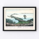 Vintage Map of Italy 1853