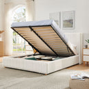 Functional Vertical Striped Bed With Gas Lift Storage by HouseOfZazla