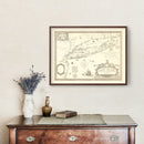 Vintage Map of Long Island, New York 1925
