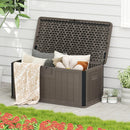 100 Gallon Large Deck Box with Lockable Lid for Patio by DirectDeals