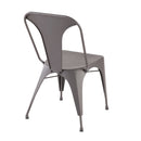 Austin - Industrial Dining Chair (Set of 2) - Matte Gray by HouseOfZazla