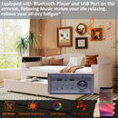 Upholstered Daybed With Storage Armrests, Trundle And Latest Integrated tooth Audio System by HouseOfZazla