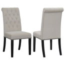 Tufted Rolled Backrest Side Chairs (Set of 2) by HouseOfZazla