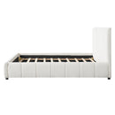 Queen Size Upholstered Bed Frame with Thick Fabric