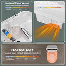 Smart Toilet With Bidet Built-In, Auto Flush, Heated Seat & Warm Air Drying by HouseOfZazla
