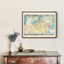 Vintage Erie Railroad Map 1927