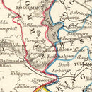 Vintage Map of Ireland 1851