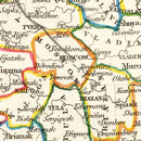 Vintage Map of Russia in Europe 1851
