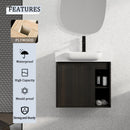 24" Wall-Mounted Bathroom Vanity
