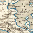 Vintage Map of Greece 1851