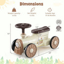 Ride on Toy with Steering Wheel and Train Whistle Sound Button by LJGDeals