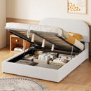 Upholstered Platform Bed With Hydraulic Storage System by Unique Piece Furniture