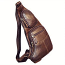 Genuine Leather Crossbody Sling Bag (Unisex)
