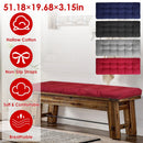Bench Seat Cushion For Indoor Outdoor Furniture Non Slip Long Chair Cushion with Ties Strap Swing Cushion 51.18x19.68IN For Garden Patio Balcony Entry